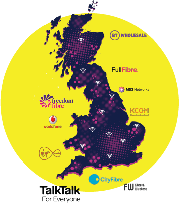 Open Fibre coverage map